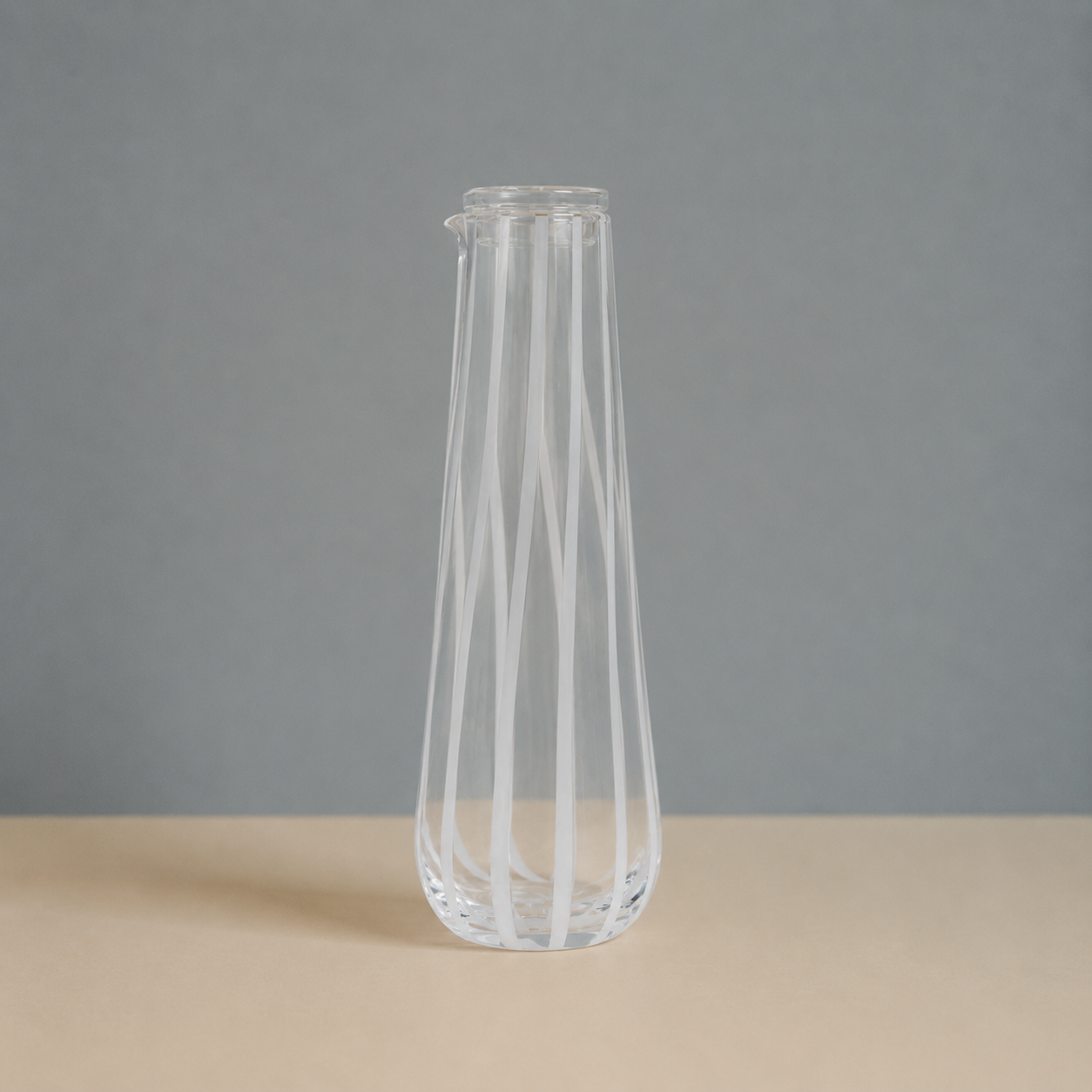 Stripe Carafe & Lid