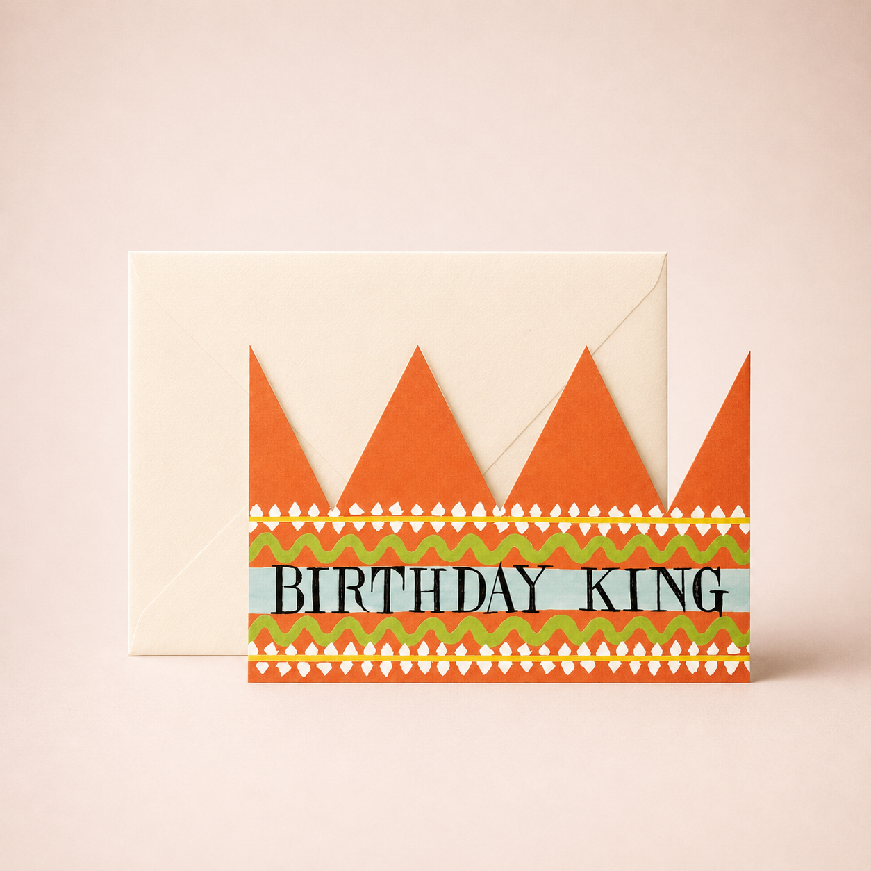 Birthday King Party Hat Card