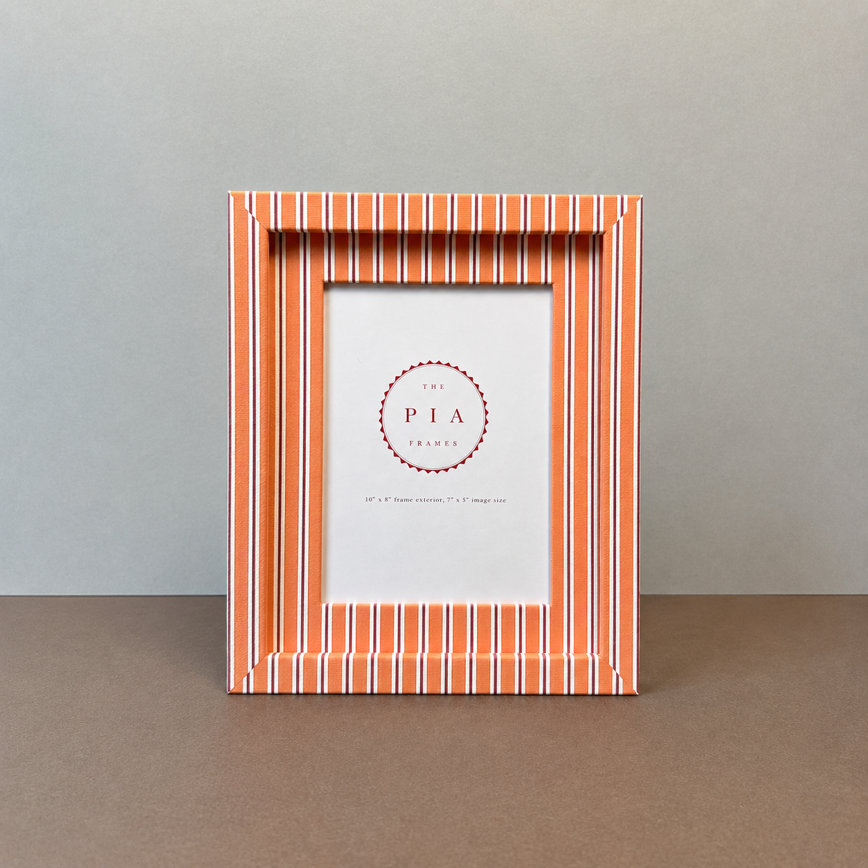 Frame | Tangerine & Burgundy Seaside Stripe