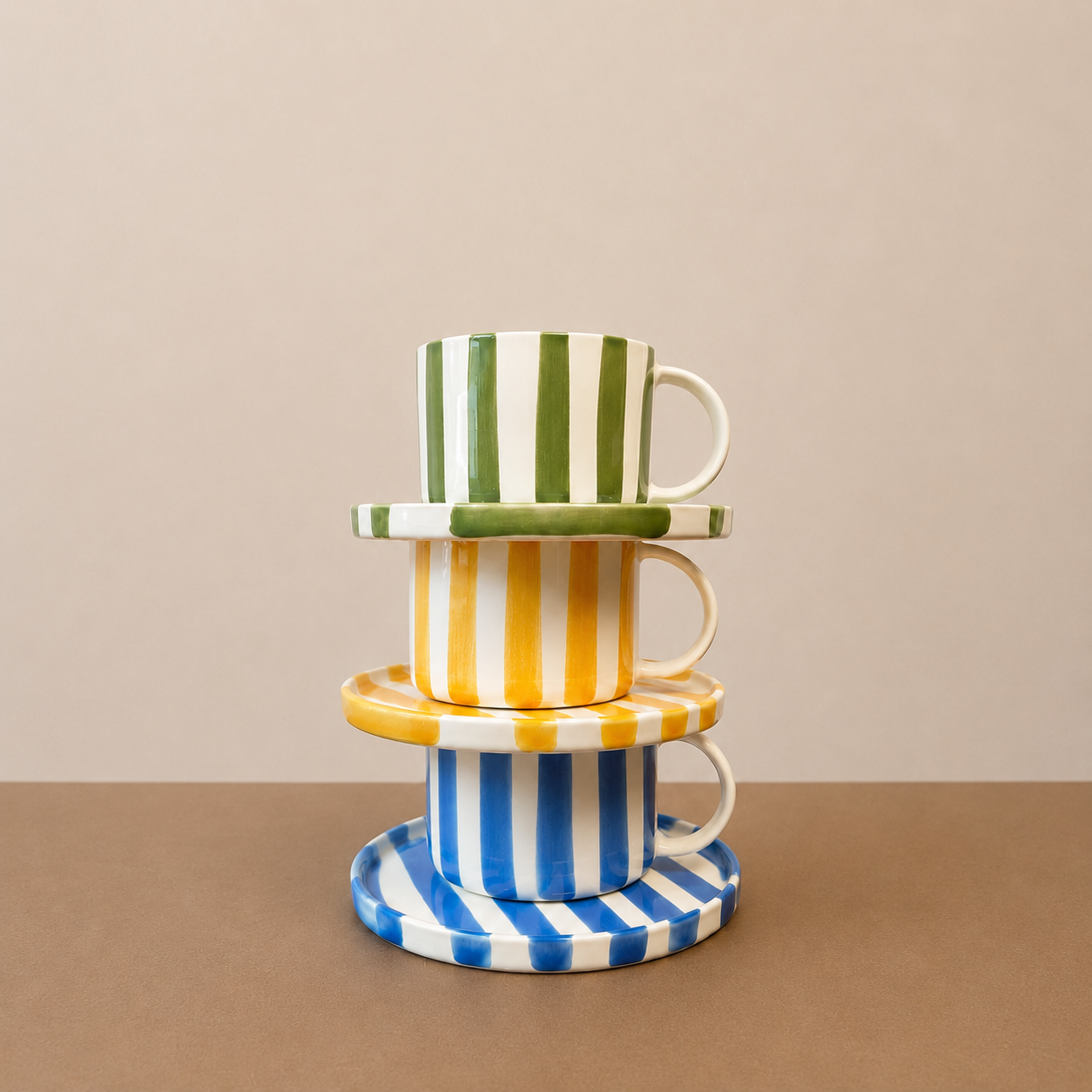Monica Cup & Saucer | Yellow