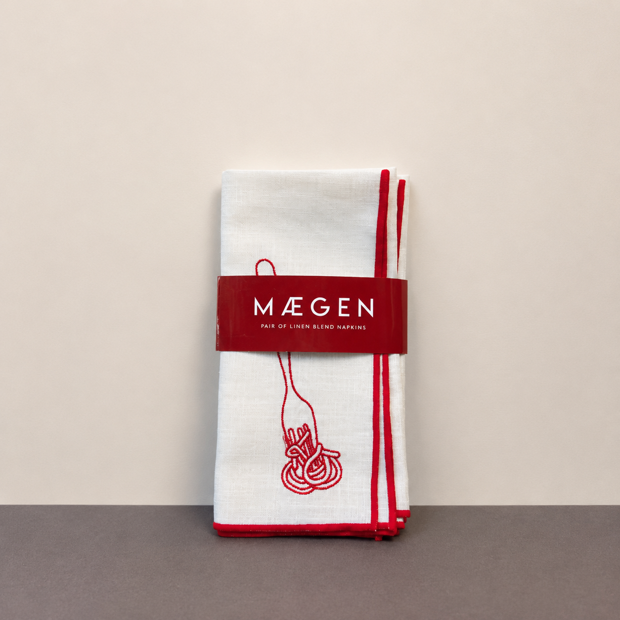 Linen Blend Napkins | Spaghetti | Set of 2