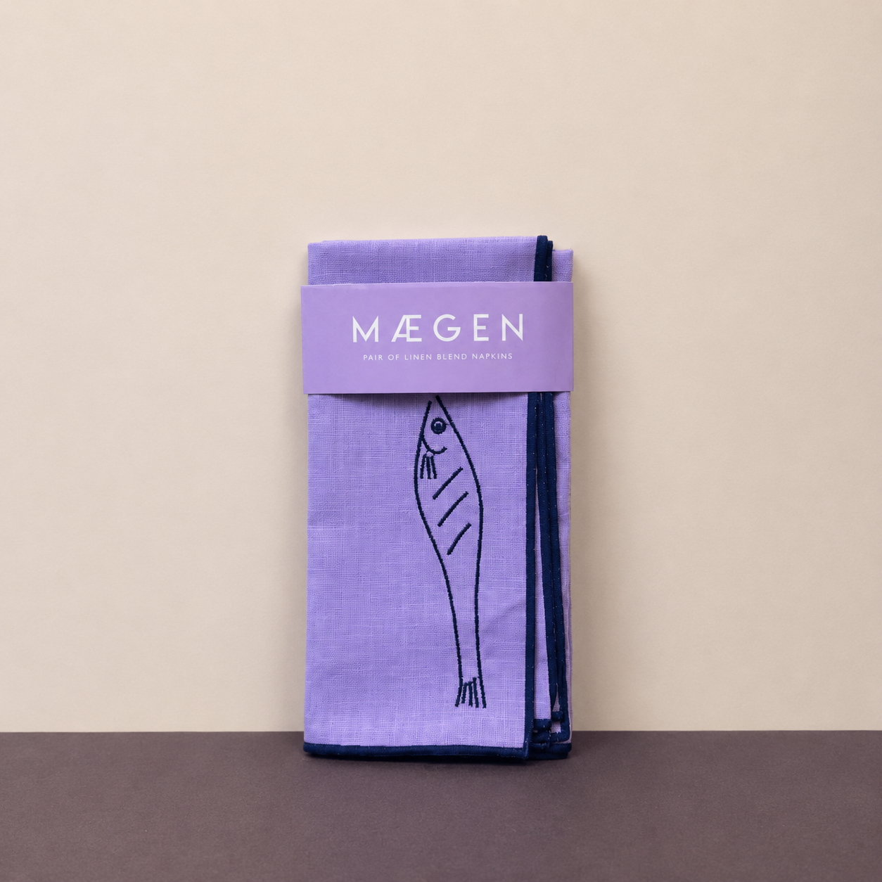 Linen Blend Napkins | Fish | Set of 2