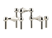 STOFF Nagel Candle Holder | Set of Three | Chrome
