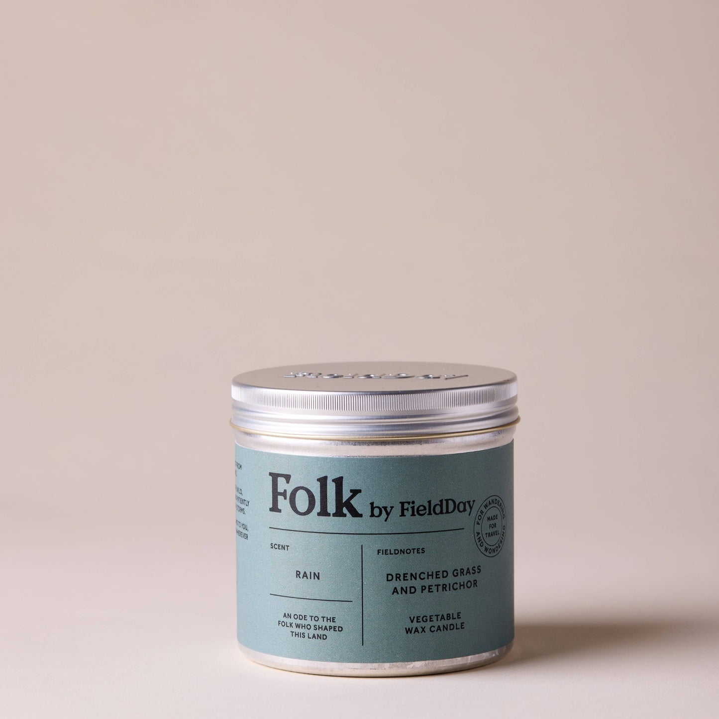 Rain Folk Tin Candle